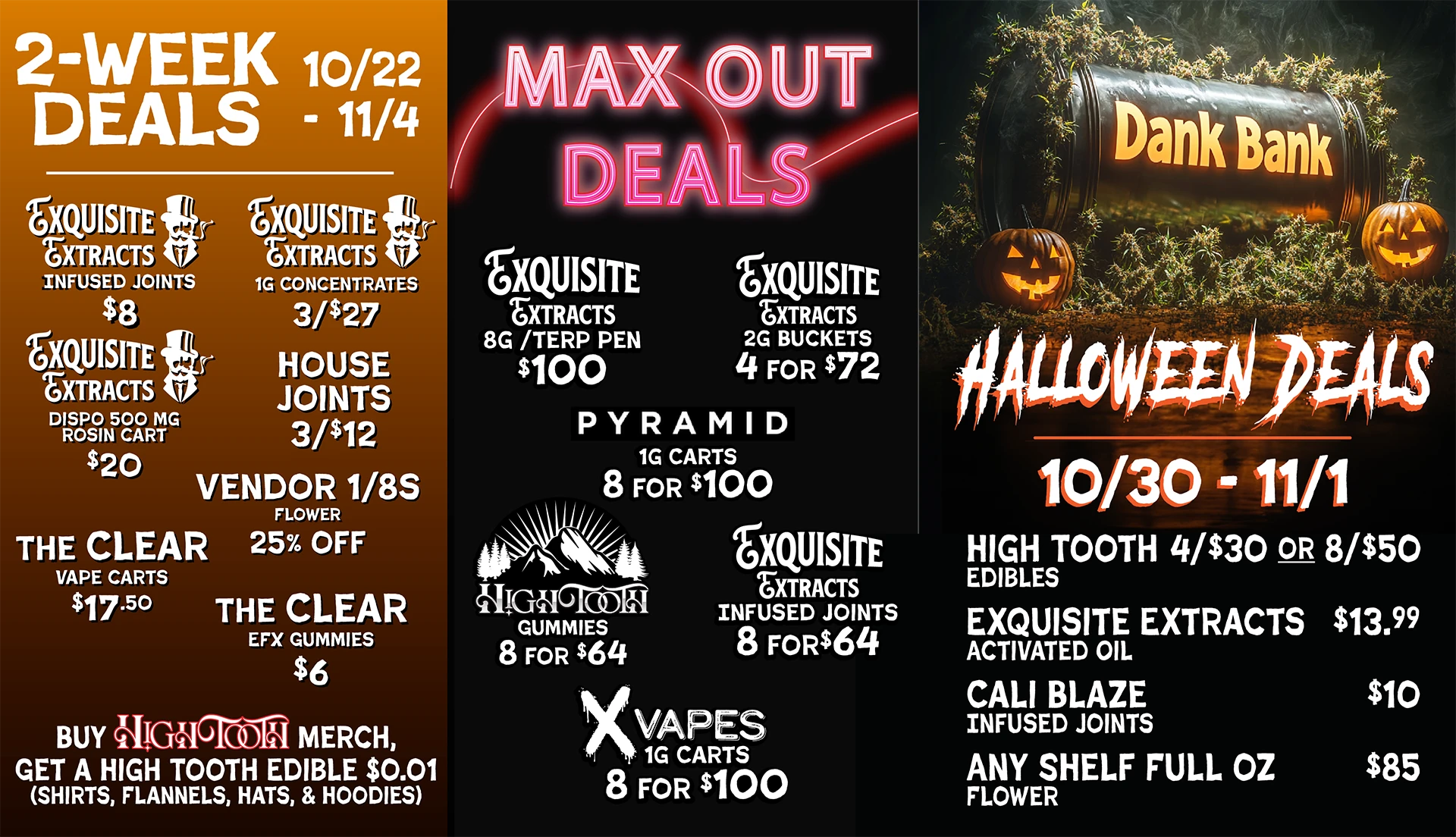 2 Week Deals / Max-Out Specials