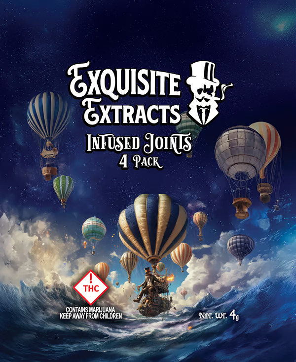 Exquisite Extracts Infused Joints 4 pack