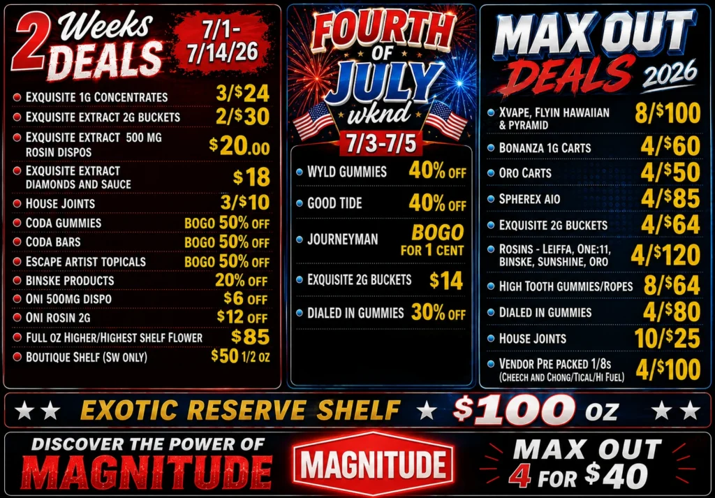 2 Week Deals / Max-Out Specials