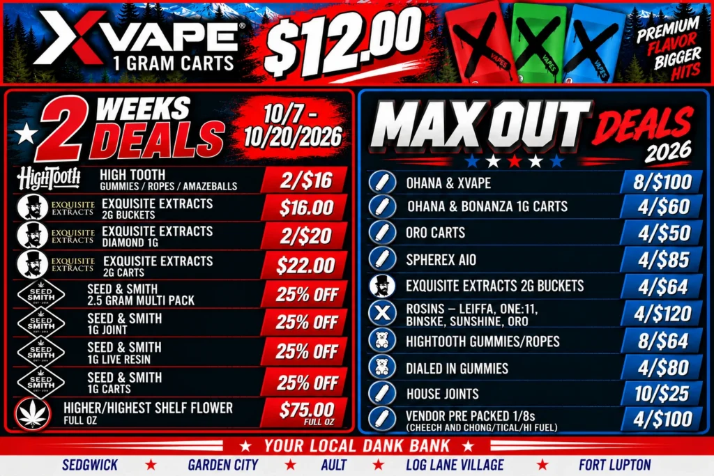 2 Week Deals / Max-Out Specials