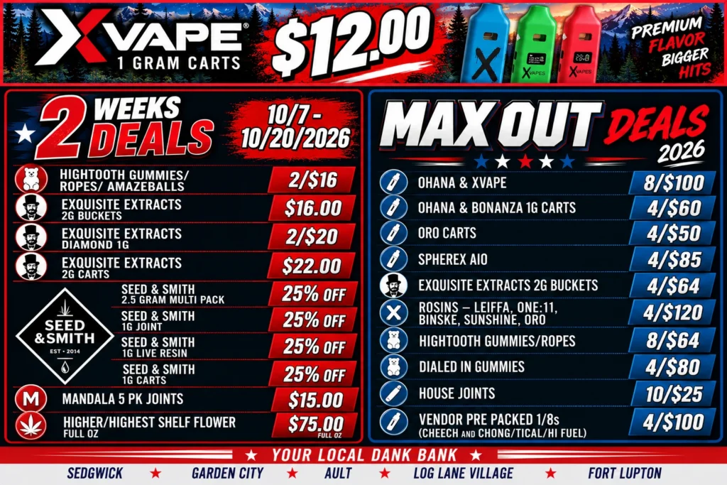 2 Week Deals / Max-Out Specials