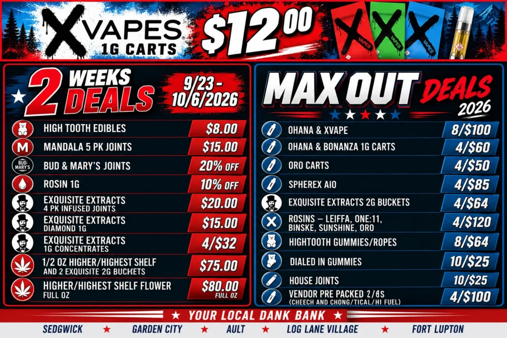 2 Week Deals / Max-Out Specials