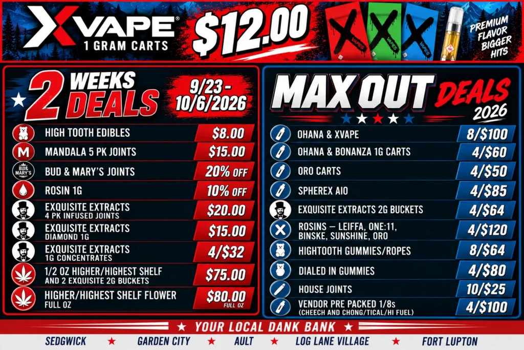 2 Week Deals / Max-Out Specials